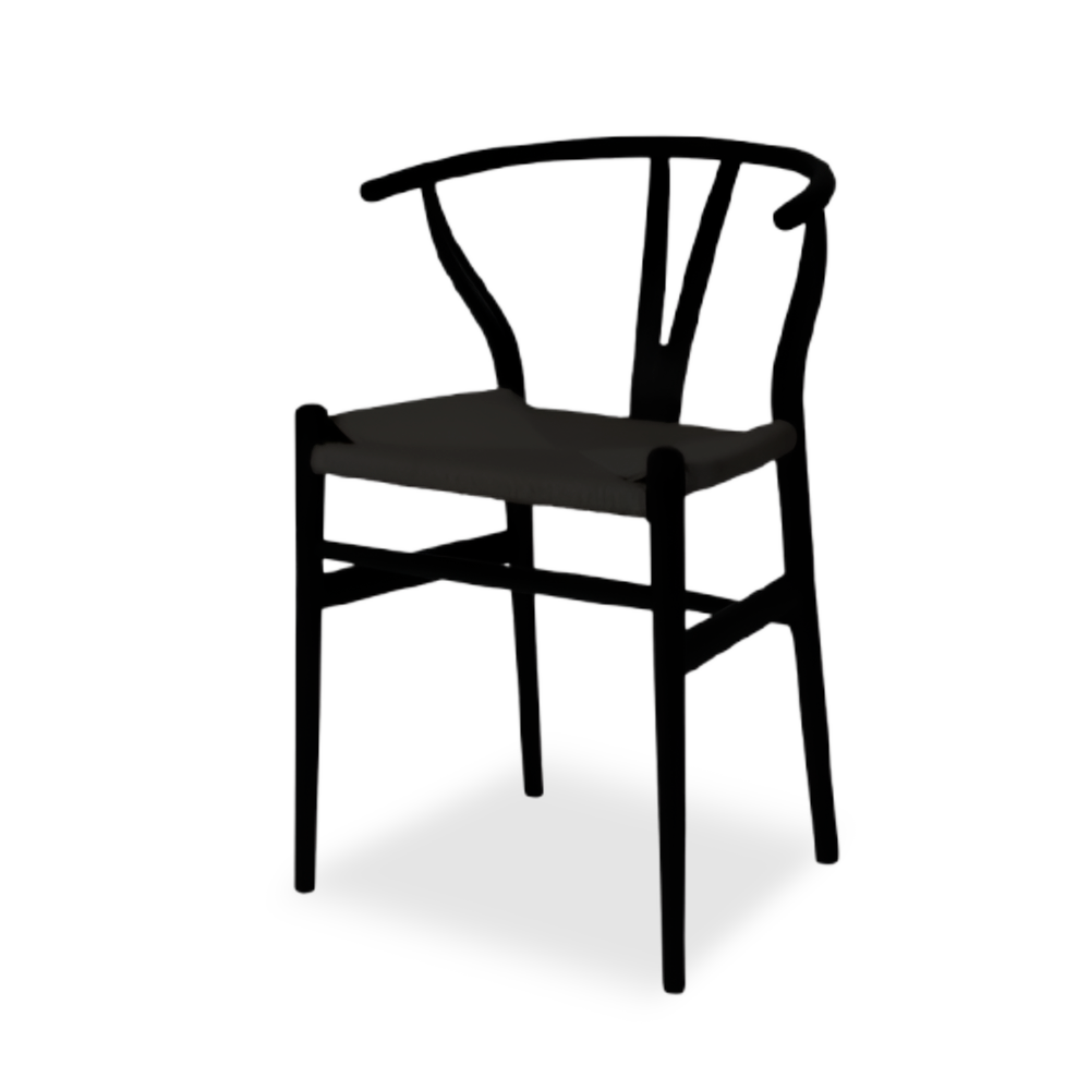 Silla Wishbone Negra