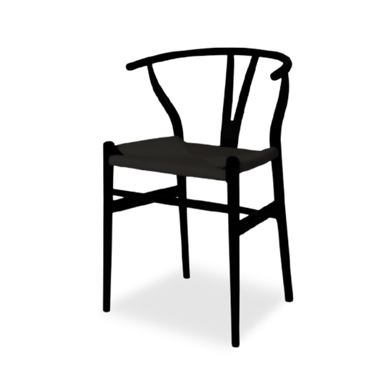 Silla Wishbone Negra