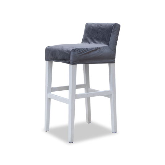 Banco gris respaldo bajo