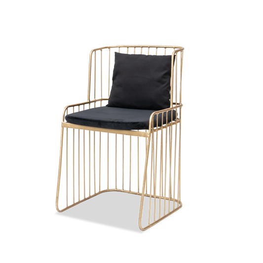 Silla Camila dorada/beige