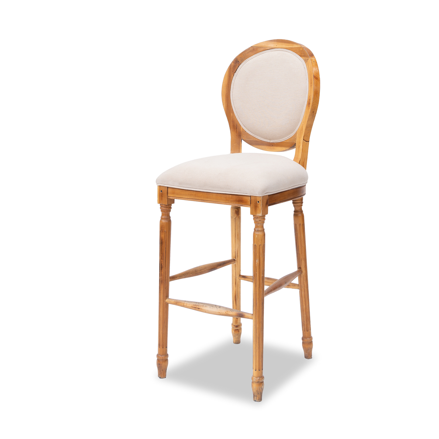 Banco Louis XV madera natural