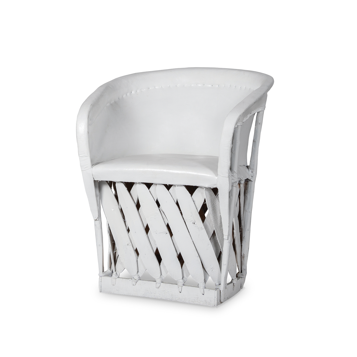 Silla Equipal Blanco