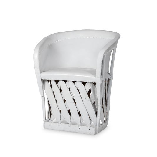 Silla Equipal Blanco