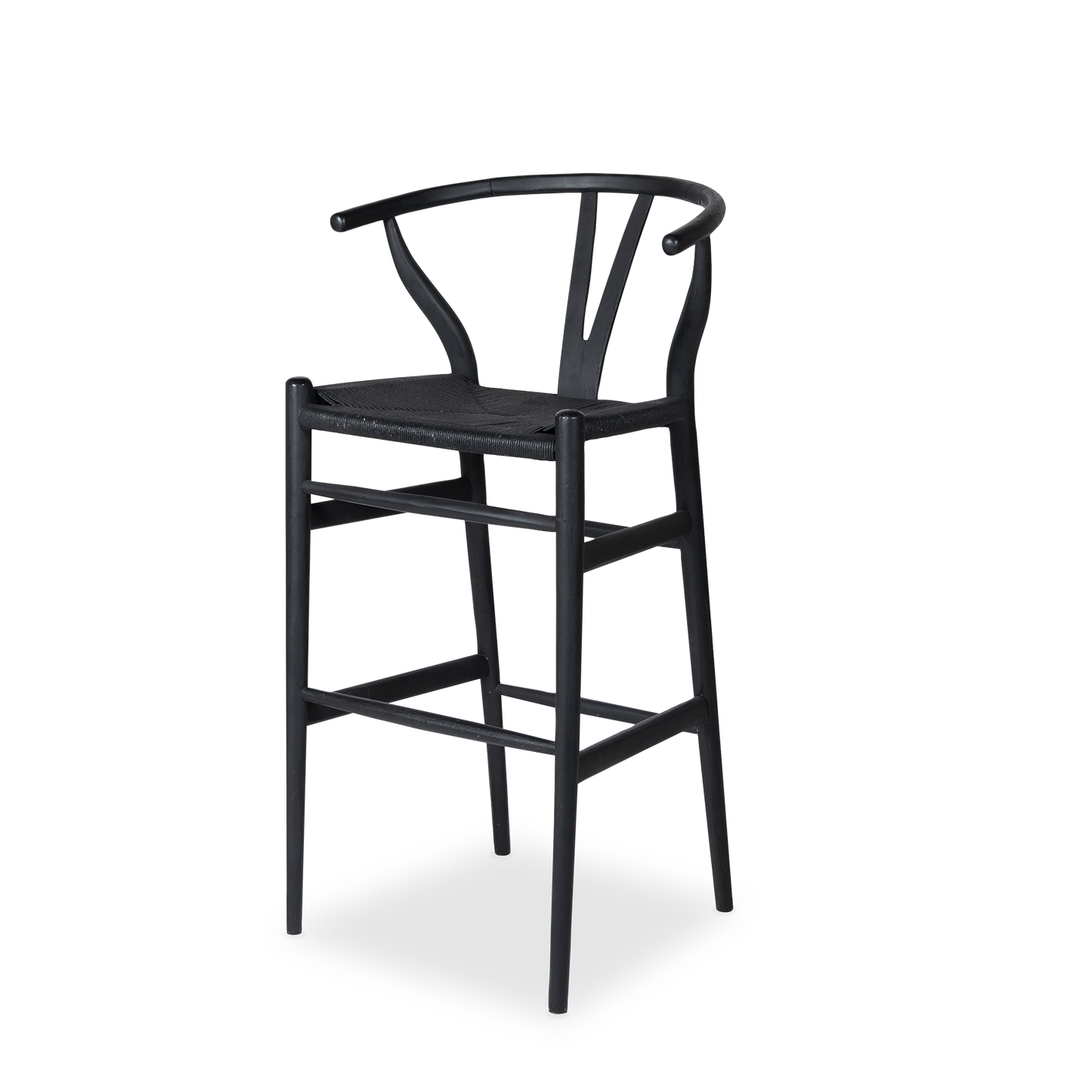 Banco Wishbone negro