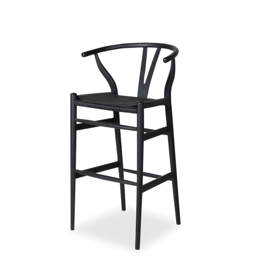 Banco Wishbone negro