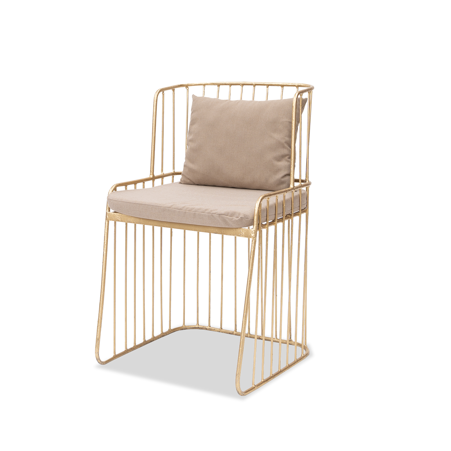 Silla Camila dorada/beige