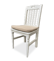 Silla Blanca Madera